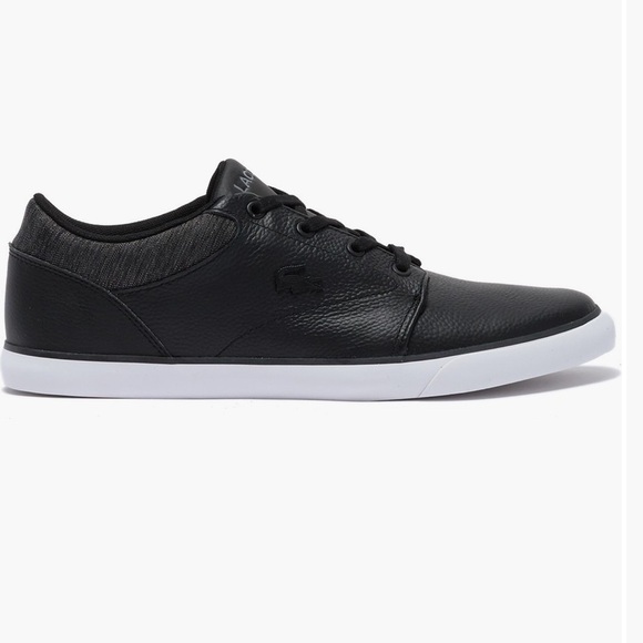 Lacoste Minzah Low-Profile Black Faux-Leather Sneakers - Picture 10 of 10